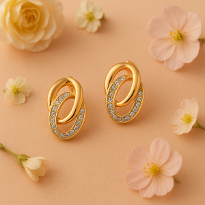 Elegant Circle Titanium Ear Studs