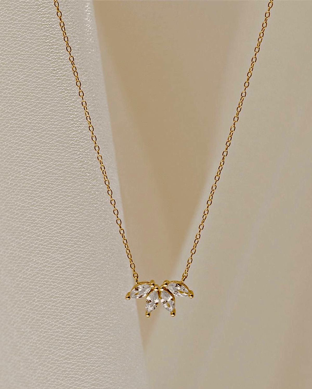 Dewdrop Petal Necklace