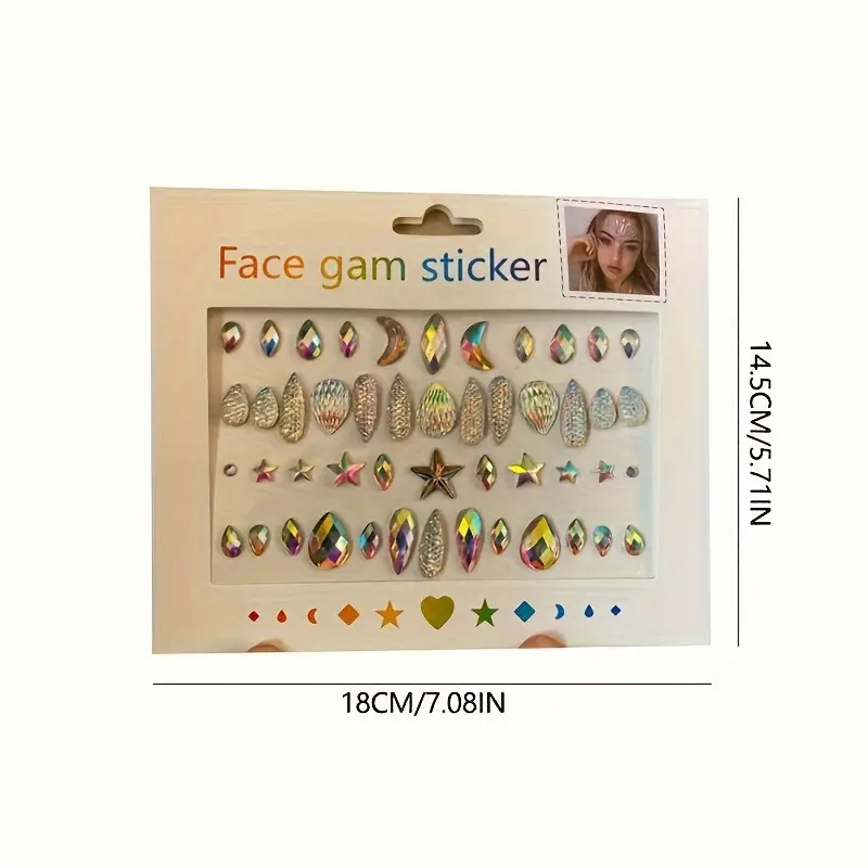 Glamour Fest Acrylic Face Gems - Image 5