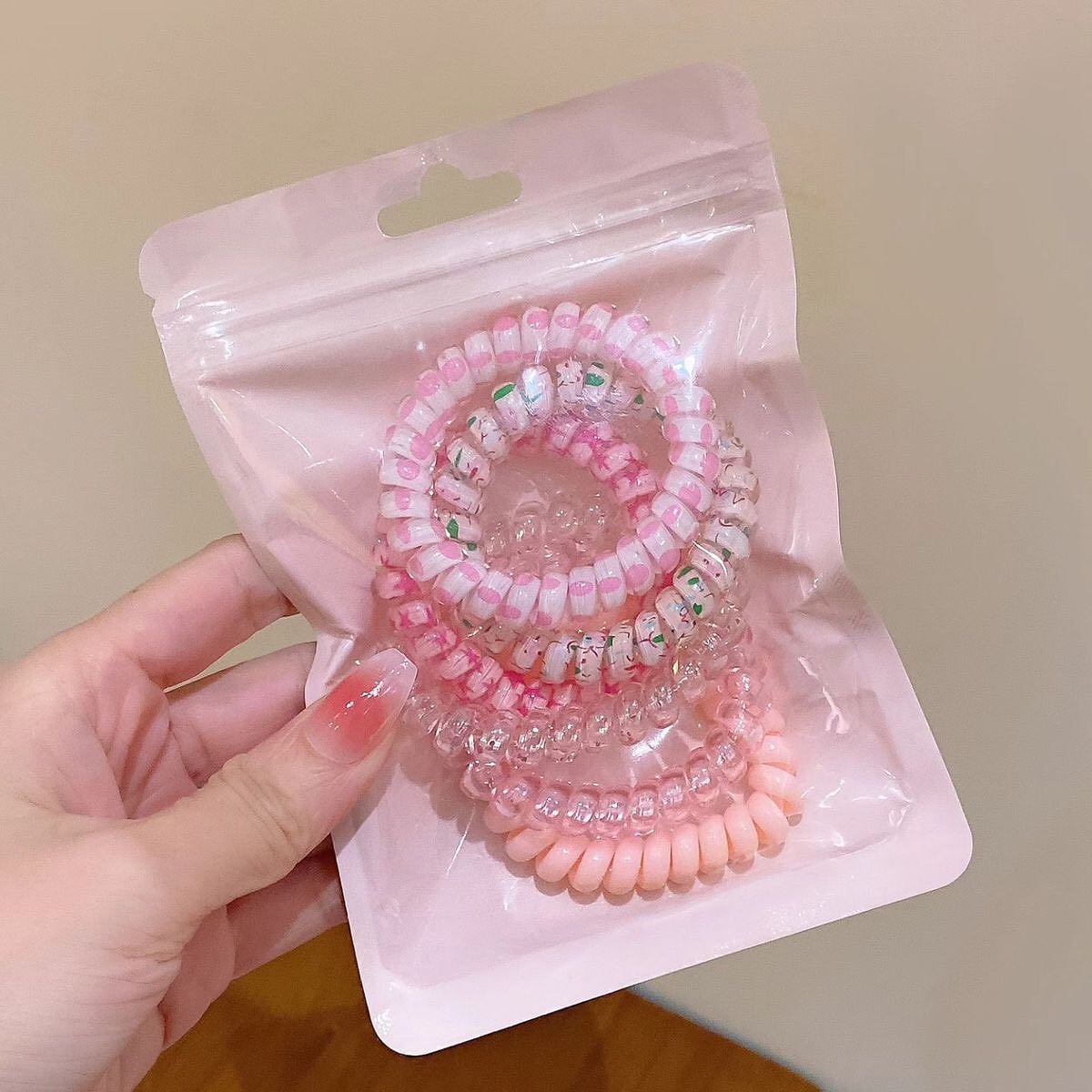 Pastel Spiral Hair Bands (Pack of 6) - Image 5