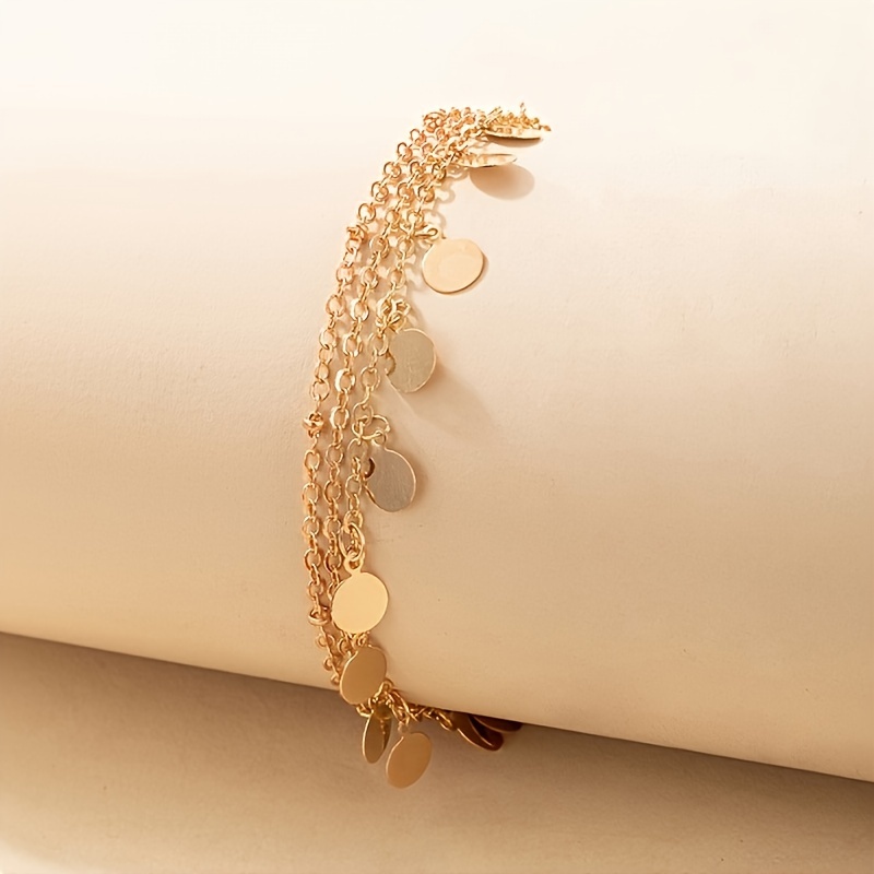 Golden Dangling Anklet - Image 2