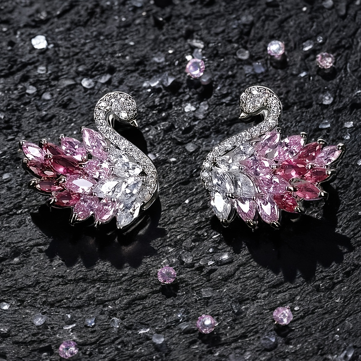 Royal Swan Studs - Image 3