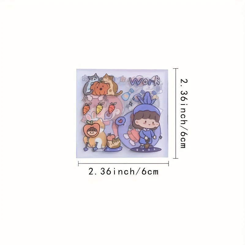 100pcs Cute Cartoon Stickers - Image 4