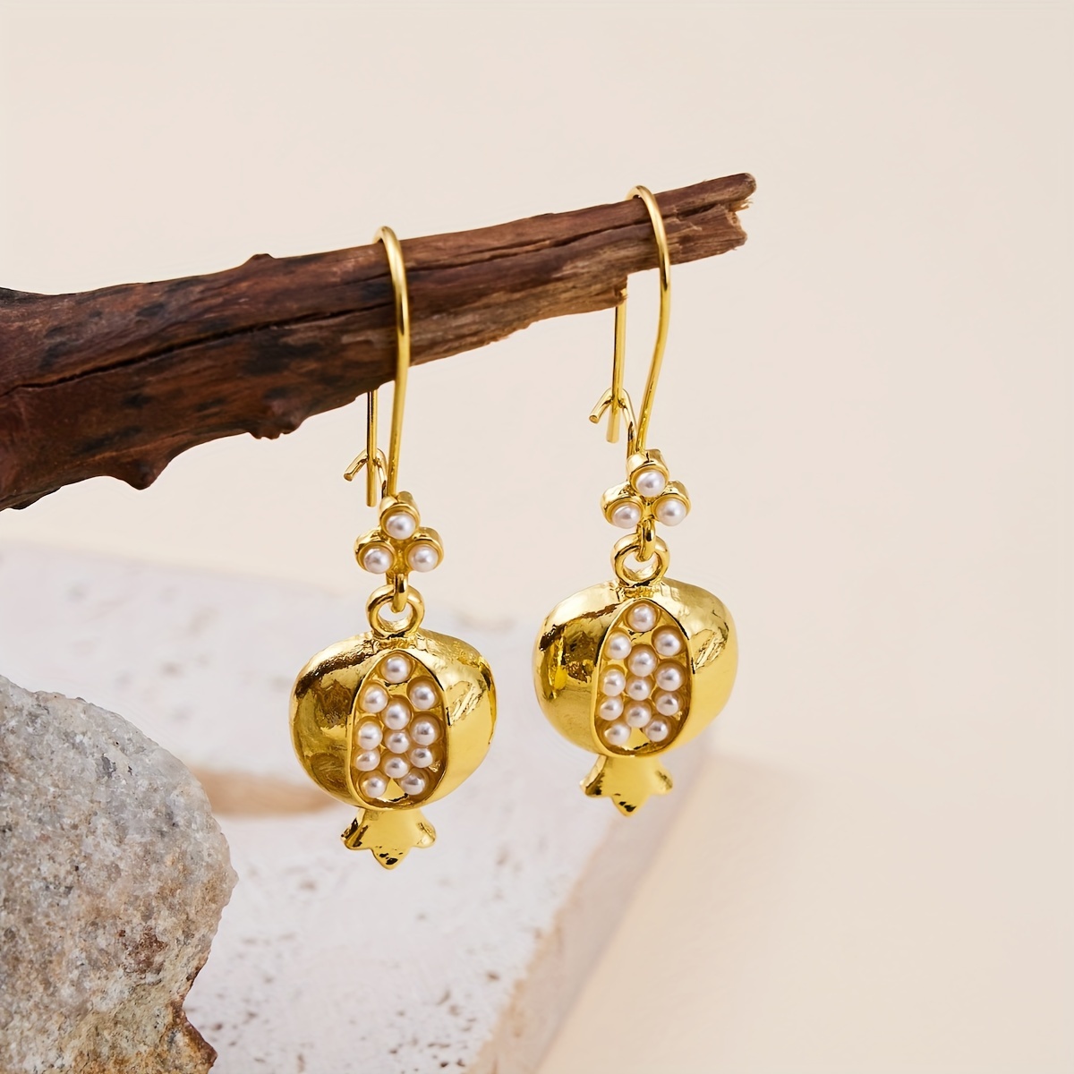 Pomegranate Drop Earrings - Image 2