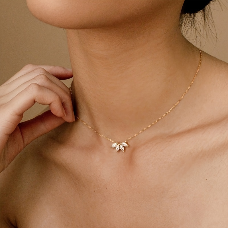 Dewdrop Petal Necklace - Image 5