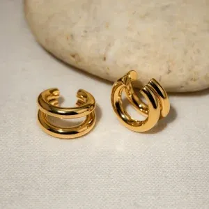 Classic Gold-Plated Ear Cuffs