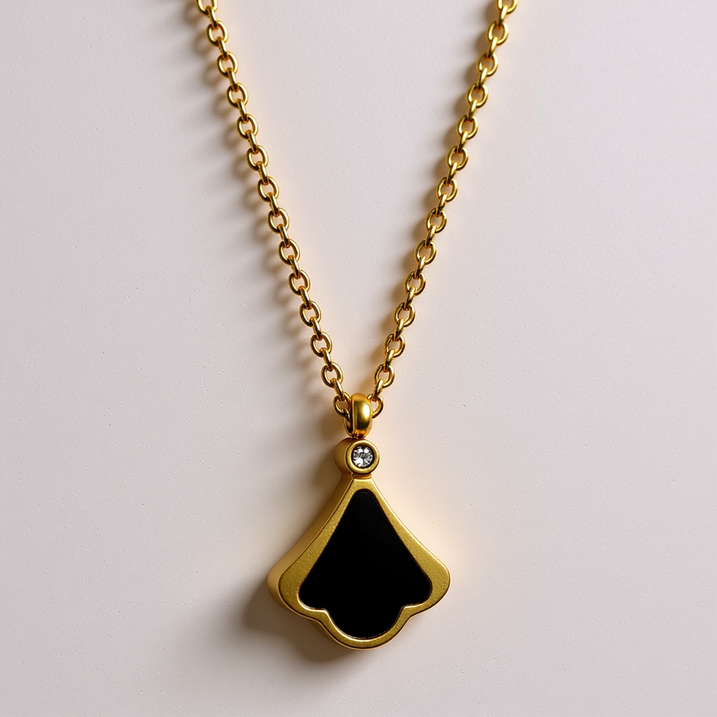 Black Shell Bud Pendant