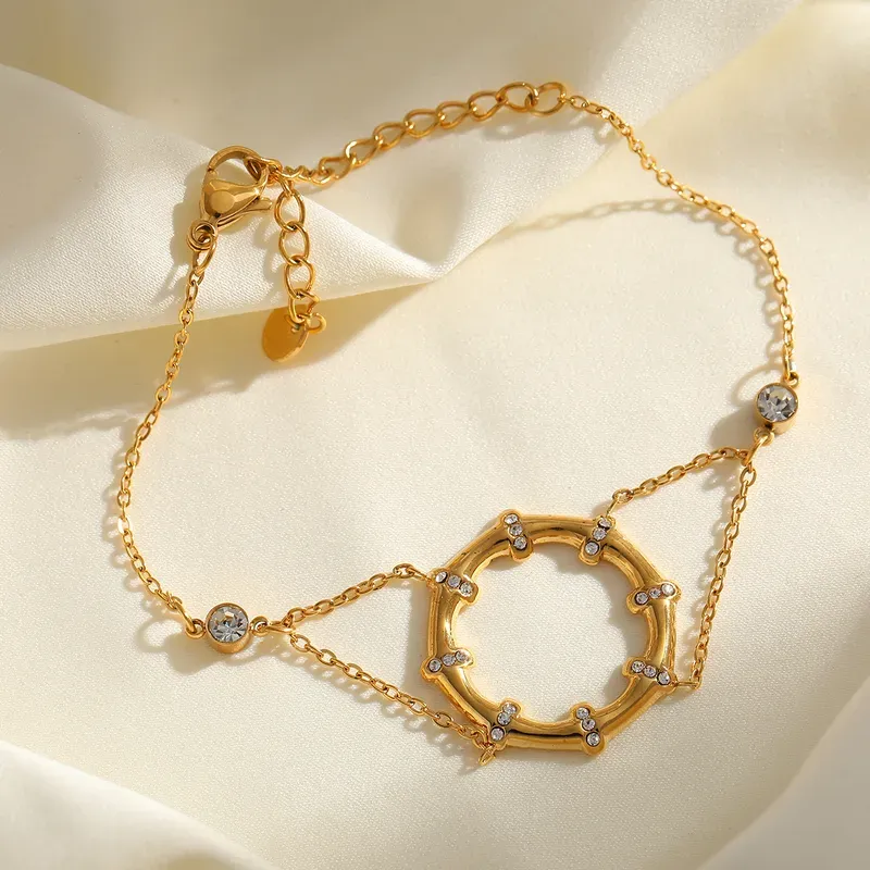 Geometric Zircon Bracelet - Image 2