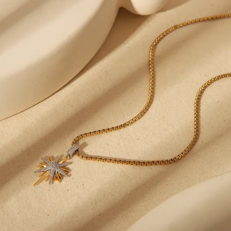 Classic Snowflake Pendant Necklace